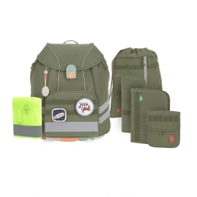 Afbeelding van LÄSSIG 7 delige Flexy Unique boekentas set olive
