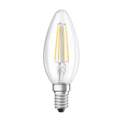 Afbeelding van Osram Lamp led retrofit cl assic b 40 4w/827 220 240v fil e14 4058075436589