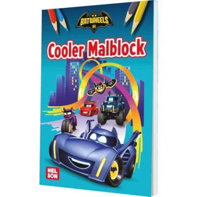 Afbeelding van DC Batwheels: Cooler Malblock: Ausmalbilder mit Fahrzeugen und Superhelden ab 4 Jahren