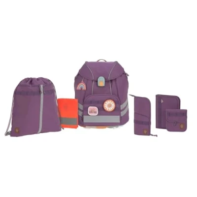 Afbeelding van LÄSSIG 7 delige Flexy Unique boekentas set purple