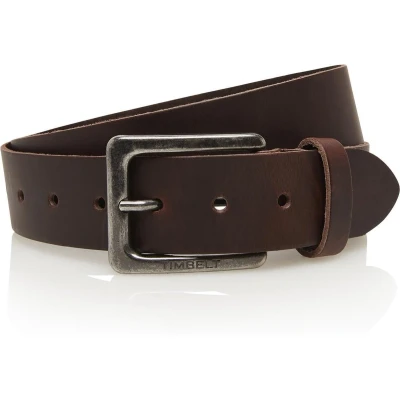 Afbeelding van Timbelt 4cm bruine riem jeans bruin 100% leder Maat 115 Totale lengte 130 cm