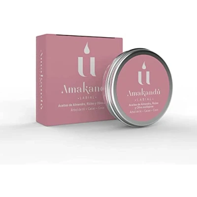 Afbeelding van Reparerende lippenbalsem Balsem voor droge en gebarsten lippen cacao hydraterende veganistische met theeboom, amandelolie vitamine E gevoelige lippen.