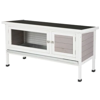 Afbeelding van Kerbl Konijnenhuis 116 x 45 62 cm, wit/grijs
