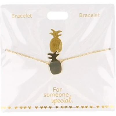 Afbeelding van Armband Ananas, gold plated