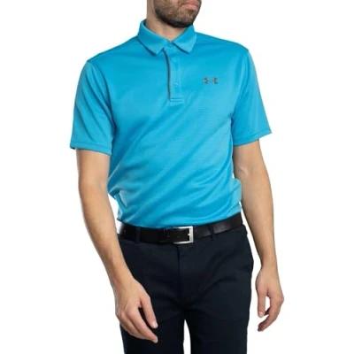 Afbeelding van Under Armour Poloshirt, Heren, Maat: Medium, Ether blue/pitch gray
