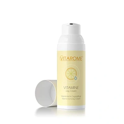Afbeelding van Vitarome Vitamine dagcrème met 24 uursbescherming tegen vroegtijdige huidveroudering en UV schade, zonder parabenen, 50 ml