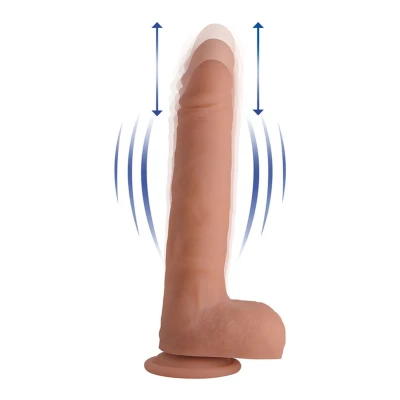 Afbeelding van Big Shot Vibrerende &amp; Stotende Realistische XL Dildo met Zuignap en Ballen 16.5 cm