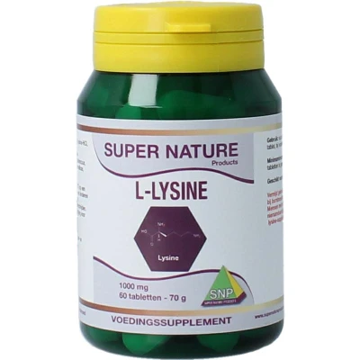 Afbeelding van SNP L lysine 1000 mg 60 tabletten