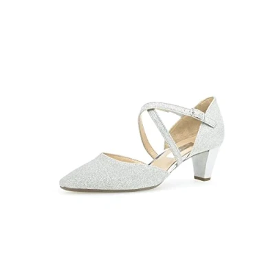 Afbeelding van Gabor Klassieke pumps, Dames, Maat: 38, Silver Textiel