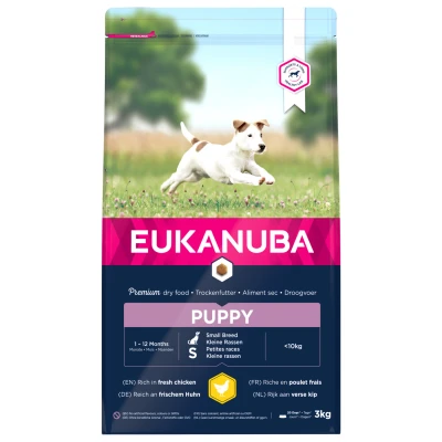 Afbeelding van 3x Eukanuba Dog Growing Puppy Small 3 kg
