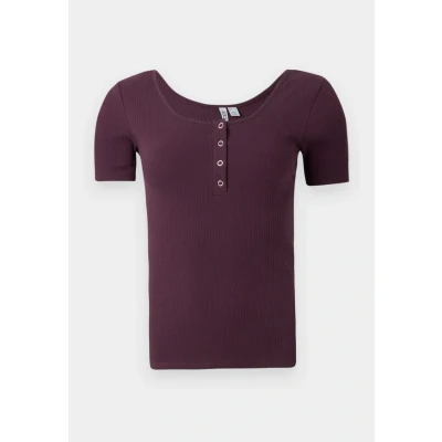 Afbeelding van Pieces Pckitte Tshirt basic, Dames, Maat: XS, Winetasting