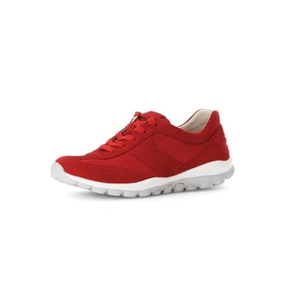 Afbeelding van Gabor Rollingsoft Sneakers laag, Dames, Maat: 44, Fire Leer en textiel