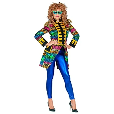 Afbeelding van Widmann Feesten &amp; Gelegenheden Kostuum Wilde Parade Slipjas Dierenprint Vrouw Multicolor XXL Carnavalskleding Verkleedkleding