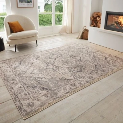 Afbeelding van Vloerkleed Vintage Sand 80x120cm Grijs 123vloerkleed.nl is de online webshop voor vloerkleden en woonaccessoires.