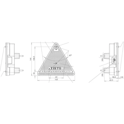 Afbeelding van WAS Aanhangerachterlicht Open kabeleinden Knipperlicht, Reflector, Remlicht, Achterlicht, Achteruitrijlicht Achter, Rechts 12 V, 24 V