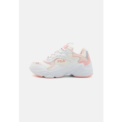 Afbeelding van Fila Collene KIDS Unisex Sneakers laag voor kinderen, Maat: 32, White/mauve chalk Imitatieleer/ textiel