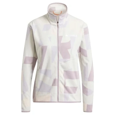Afbeelding van Adidas Terrex Fleecejas Grey one preloved fig, Dames, Maat: XS, fig