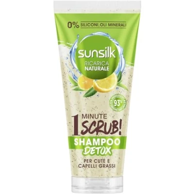 Afbeelding van Sunsilk Zitrone Detox Scrub Shampoo 1 Minute für fettige Haut und Haar, 200 ml