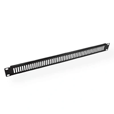 Afbeelding van VALUE 19 &quot;ventilatie frontpaneel 1 HE, RAL 9005 zwart