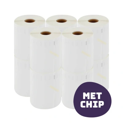 Afbeelding van Geschikt 10x Dymo 5XL / S0904980 compatible labels, 104 mm x 159 Alleeninkt