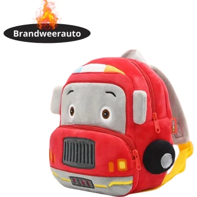 Afbeelding van Livano Kinder Rugzak Jongen Meisje Schooltas Backpack Brandweerauto