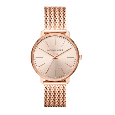 Afbeelding van Michael Kors MK4340 Horloge Pyper staal rosekleurig 38 mm