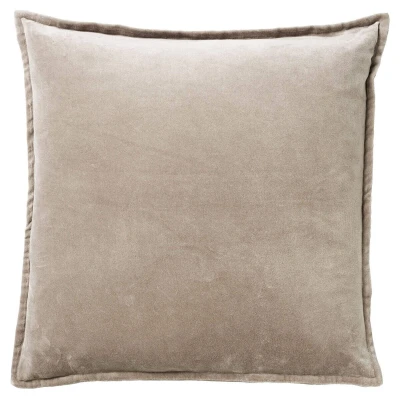 Afbeelding van Dutch Decor CAITH Sierkussen 50x50 cm 100% katoen velours lekker zacht Driftwood taupe
