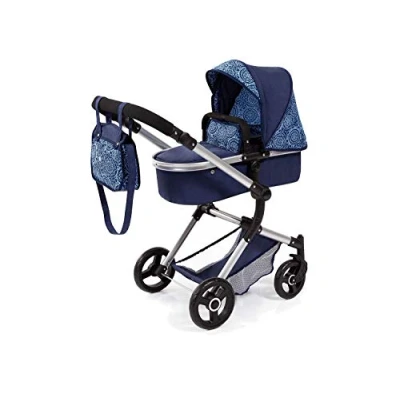 Afbeelding van bayer Design Combi poppenwagen Finn, blauw