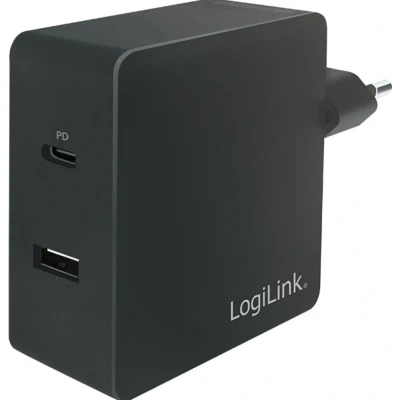 Afbeelding van LogiLink PA0213 USB wall charger 2 poorten A/USB C
