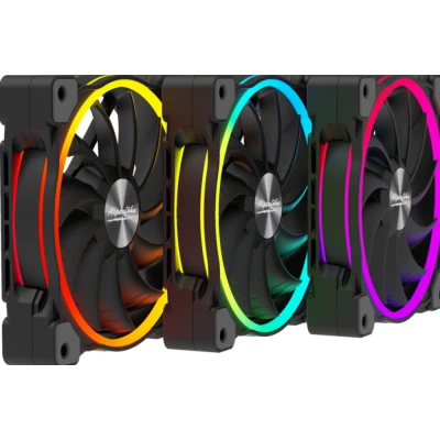 Afbeelding van Alpenföhn Wing Boost 3 ARGB High Speed PWM PC ventilator Zwart (b x h d) 120 25 mm Incl. LED verlichting