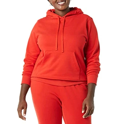 Afbeelding van Amazon Essentials Women&#039;s Fleecetrui met capuchon (verkrijgbaar in grote maten), Rood, XL