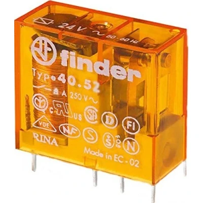 Afbeelding van finder Stekker/Printrelais 230 V AC, 2 W, 8 A, 1 stuk, 40.52.8.230.0000 (3 stuks plug /printrelais)