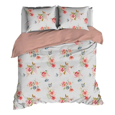 Afbeelding van Dekbedovertrek Satin d&#039;Or Eileen Silvercloud Satijn 200 x / 220 cm 2 Persoons