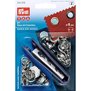 Afbeelding van Prym Ring+schijf 8mm (krt)