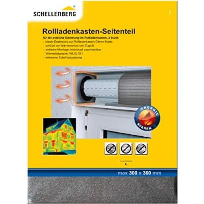 Afbeelding van Schellenberg 66272 rolluikisolatie rolluikkastisolatie 2 zijpanelen 30 x 36 cm/15 mm, voor isolatie aan de uiteinden van golf