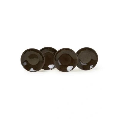 Afbeelding van Serax Pure diep bord 23 cm set van 4 Bronsgroen