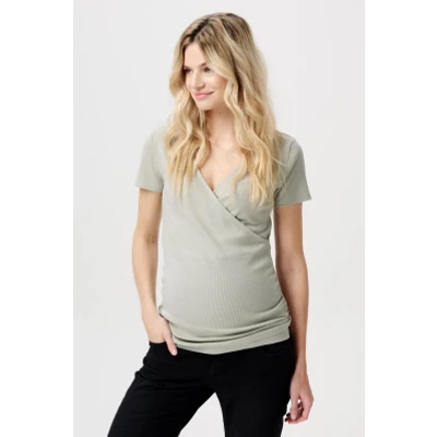 Afbeelding van Noppies Still Sanson Tshirt print, Dames, Maat: Small, Pigeon