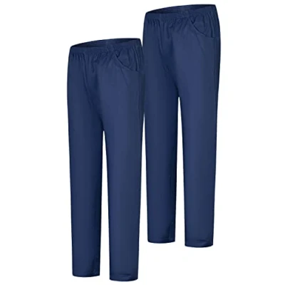 Afbeelding van MISEMIYA Verpakking van 2 stuks, uniseks, gezondheiduniform, medische uniformen, werkbroek, ref. 8312 x Marineblauw 21, M