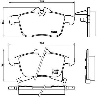 Afbeelding van Brembo Remblokset P 59 045X