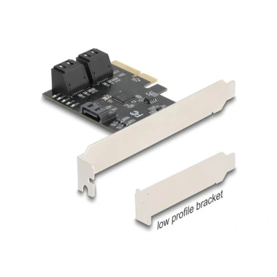 Afbeelding van Delock PCI Express x4 Card to 5 Port SATA Controller Low Profile Form Factor