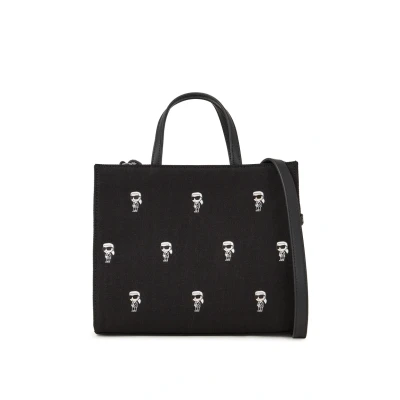 Afbeelding van KARL Lagerfeld IKON Square TOTE Handtas, Dames, Maat: One Size, Black