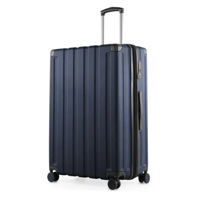 Afbeelding van HAUPTSTADTKOFFER Q Damm Grote koffer met harde schaal, TSA, 4 wielen, ruimbagage 6 cm volumevergroting, 78 cm, 133 liter, Donkerblauw