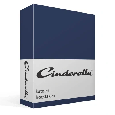 Afbeelding van Hoeslaken Cinderella Weekend Navy (Katoen) 120 x 200 cm