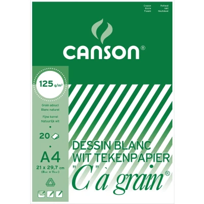 Afbeelding van Canson Tekenblok C À Grain 125 G/m², Ft 21 X 29,7 Cm (a4)