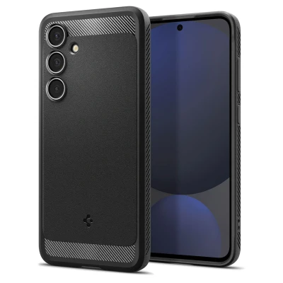 Afbeelding van Spigen Rugged Armor Case Compatibel met Samsung Galaxy S24 FE hoesje Zwart
