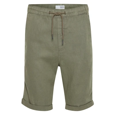 Afbeelding van Solid Sdtruc Shorts Linen Shorts, Heren, Maat: Large, Ivy green