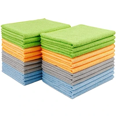 Afbeelding van AIDEA Microvezeldoek, 24 doeken, multifunctionele autoreinigingsdoek, zachte en absorberende reinigingsdoek, pluisvrije reinigingsdoek voor huis, keuken, auto, raam, 30 x 40 cm