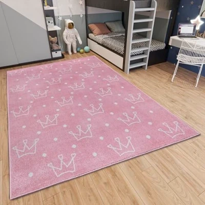 Afbeelding van HANSE Home Kindervloerkleed Adventures Crowns Speeltapijt, stevig, kinderkamer, kortpolig, speelondergrond