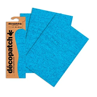 Afbeelding van Decopatch papier nr. 302 (blauw, 395 x 298 mm) 3 pack