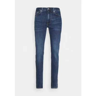 Afbeelding van Tommy Hilfiger heren Bleecker slim fit jeans met medium wassing in de kleur Indigo, maat: W29/L32